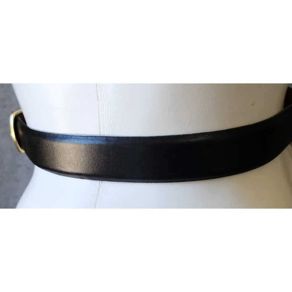 Mens Warehouse Mens Full Grain Italian Leather Belt Black‎ 8582-02 Size 46/115